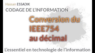 Conversion de la simple précision IEEE754 en décimal  Darija [upl. by Eivlys314]