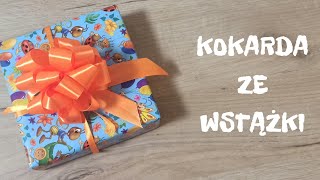 Jak zrobić kokardę ze wstążki How to make a bow from a ribbon Как сделать бант из ленты [upl. by Firman]