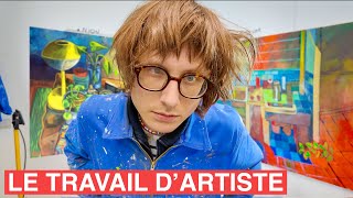 J’ai certainement peint ma plus belle toile 🥹  art vlog 35 [upl. by Poock]