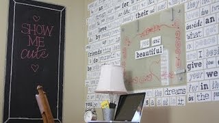 DIY Chalkboard  ShowMeCute [upl. by Meit]