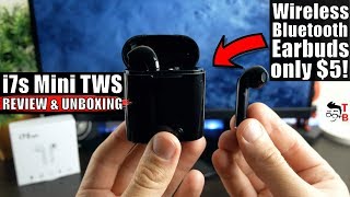 i7s Mini TWS REVIEW The Cheapest Wireless Bluetooth Earbuds [upl. by Gildea106]