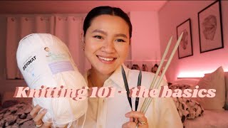 knitting 101 basics of what you need to know  tutorial [upl. by Brout551]