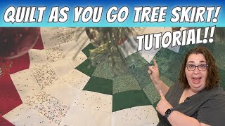 How to Make a Quilt As You Go Tree Skirt [upl. by Sanchez]