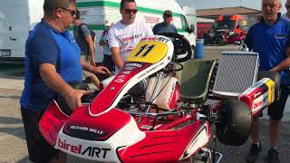 Warm up FIA European KZ2 KZ Champs Lonato 2018 [upl. by Nahtnoj]