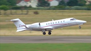 RARE Bombardier Learjet 75  FHGLG  Startup and Takeoff at Nancy Essey airport  Luxury [upl. by Halet708]