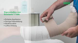 Durelastic® F 666  Dauerhaft elastische Langzugbinde für starke Kompression [upl. by Shawnee]