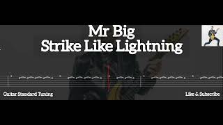 Mr Big  Strike Like Lightning  Tab Guitar [upl. by Ardied]