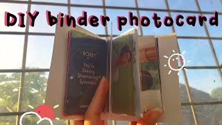 DIY BINDER PHOTOCARD KPOP BAHASA [upl. by Ahtibat]