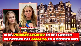 Was Prinses Leonor In Het Geheim Bij Prinses Amalia In Amsterdam [upl. by Iohk39]