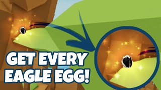 How to find EAGLE EGGS 2024  EVERY LOCATION HERE🥚🦅🪶Animal SimulatorROBLOX [upl. by Milurd]