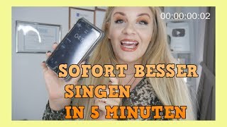 Singen Lernen in NUR 5 Minuten  Mit Vocal Coach Tania [upl. by Merilyn]