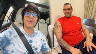 Finally The Great Khali Sir Se Mil Liya  Sourav Joshi Vlogs 😱 [upl. by Gonagle]