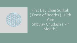 15th Yum 17th month  Day 1 Chag Sukkah 2024 [upl. by Delos]