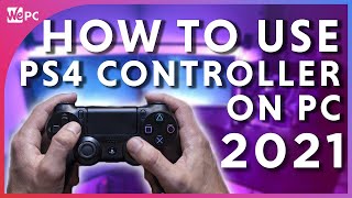 How to Use A PS4 Controller on PC Wired and Wirelessly 2021 [upl. by Esinej344]