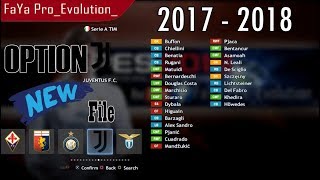 PES 2013 • Option File  1 October 2017  FINAL TRANSFER 20172018  FOR PESEDIT 60 [upl. by Jonah]