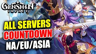 Genshin Impact 43 Live Countdown All Servers Navia Banner Countdown  Genshin Impact 43 Live [upl. by Newmann]