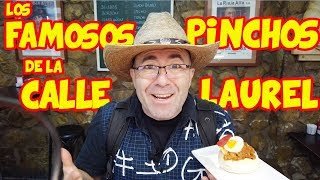 Los FAMOSOS PINCHOS de la CALLE LAUREL de LOGROÑO en La Rioja [upl. by Renado]