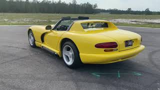 1995 Dodge Viper RT10 exhaust walkaround [upl. by Annaor470]