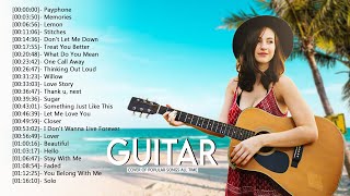 Top 50 Guitar Covers of Popular Songs 2022  Best Instrumental Music For Work Study Sleep [upl. by Trudnak379]