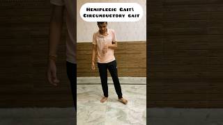 Pathological Gaits gaitanalysis abnormalgait medical physiotherapy trendingshorts fitness [upl. by Slavic]