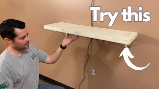 Hang a Shelf with Toggle Bolt Anchors How to Hang a Shelf [upl. by Anol]