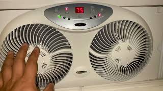 Bionaire Twin Window Fan Review Reversible amp Remote Control [upl. by Azarria]