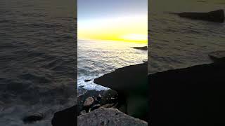 beautiful ocean waves Tenerife  sunset [upl. by Bert]