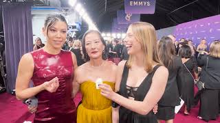 Sea Shimooka Rosalind Chao and Marlo Kelly 3 Body Problem Emmys 2024 red carpet interview [upl. by Kenny]