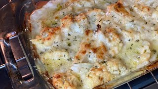 Creamy Cauliflower Cheese Bake Perfect for Dinner Cauliflower Au Gratin [upl. by Oirobil207]