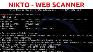 Nikto Web Vulnerability Scanner  Web Penetration Testing  1 [upl. by Alisa]