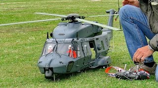 WOW  AMAZING  RC NH90 ELECTRIC SCALE MODEL HELICOPTER WITH FASCINATING DETAILS FLIGHT DEMO [upl. by Airolg]