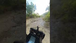 Light downhill rocky trail electric unicycle euc downhill mtb [upl. by Michell81]