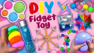 16 DIY Fidget Toy Ideas  AntiStress Toys  Viral TikTok Videos  Lovely Pop It and Fidget Trinkets [upl. by Semreh]