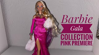 Barbie Gala Collection Pink Premiere Doll  Unboxing amp Review [upl. by Hobbie152]