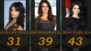 Penelope Cruz evolution from 26 to 49 years old [upl. by Atinauj]