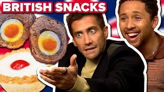 Jake Gyllenhaal amp Jaboukie YoungWhite Try British Snacks  Strange World [upl. by Feigin]