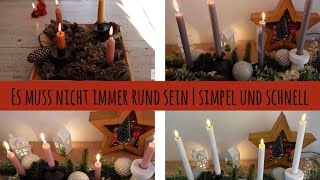 Adventstablett  2 Varianten  last minute Deko  schnell und simpel  für JEDEN geeignet  DIY [upl. by Anifad]