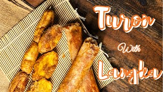 Turon With Langka  Live Cooking At Home [upl. by Adiuqram]