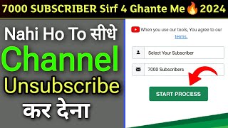 youtube par subscriber kaise badhaye  New Website🔥 7K Subscriber 4000 hours Watchtime 4 Hours Me [upl. by Arakawa328]