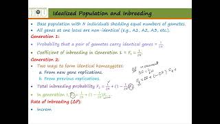 Inbreeding Lecture 10 Part1 [upl. by Ramsay]