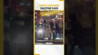 Europa League Palestine Supporters Clash With Israeli Citizens In Amsterdam [upl. by Htedirem885]