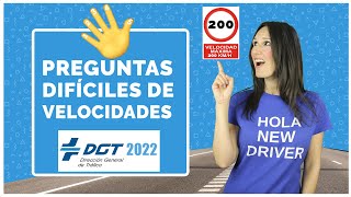 5 preguntas DIFÍCILES de VELOCIDADES 2 Preguntas TRAMPA que más se FALLAN  EXAMEN TEÓRICO B 2022 [upl. by Zima589]