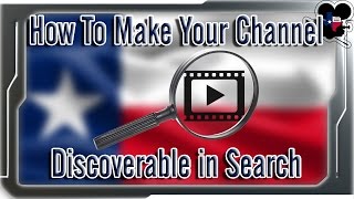 How To Make Your YouTube Channel Discoverable in Search [upl. by Eldin]