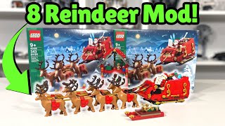 IMPROVED Lego Christmas Santas Sleigh Mod 40499 [upl. by Jorrie]