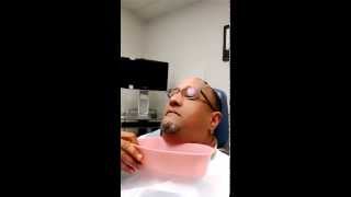 Removal of nasal splints after septoplasty to correct a deviated septeum [upl. by Anem654]