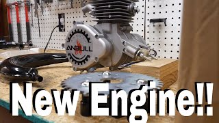 Amazon Anbull 80cc Motorized Bike Engine Kit Unboxing [upl. by Wordoow]