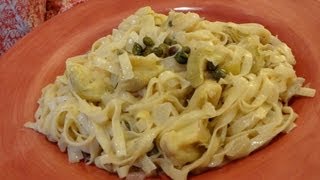 Canned Artichoke Heart Recipe  Artichoke and Caper Pasta [upl. by Asseralc]