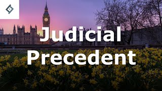 Judicial Precedent  English Legal System [upl. by Ahsam]