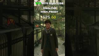 Hogwarts Legacy  Low vs Ultra Graphics  4K  RTX 4070 Super 12GB [upl. by Brott]