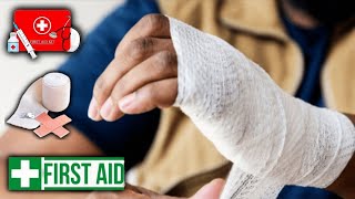 FIRST AID How To Perform Bandaging For WOUNDS  Tips and Techniques [upl. by Ardolino]